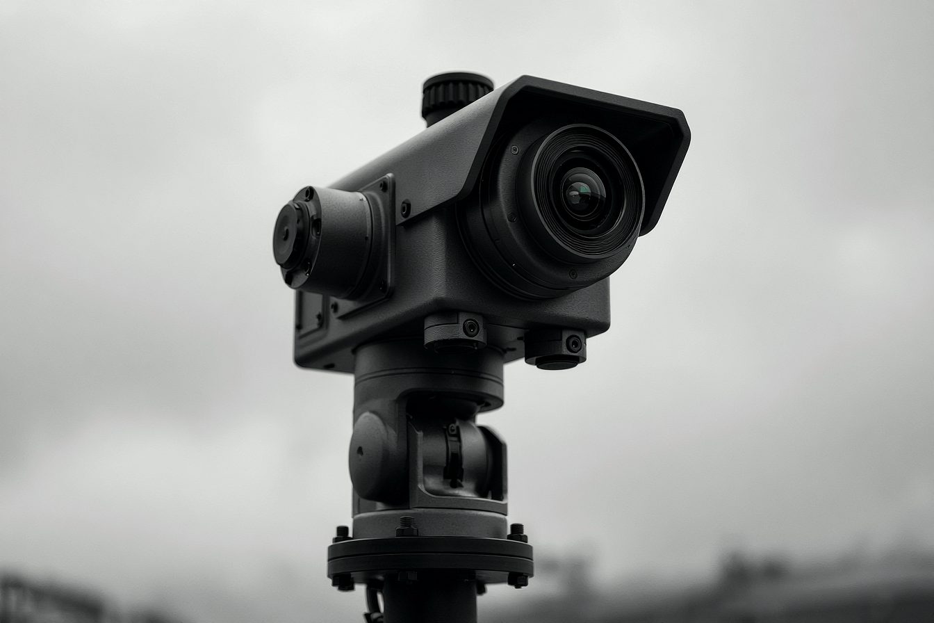 Tourelle optronique de surveillance sur mât